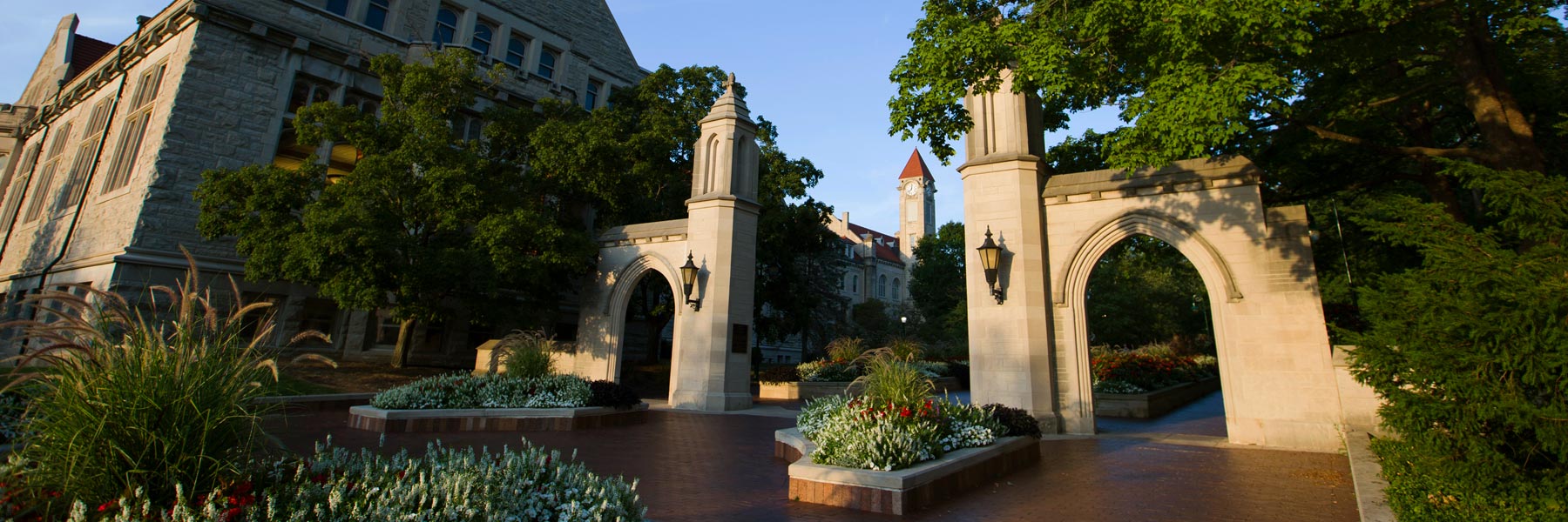 The Sample Gates on a summer evening